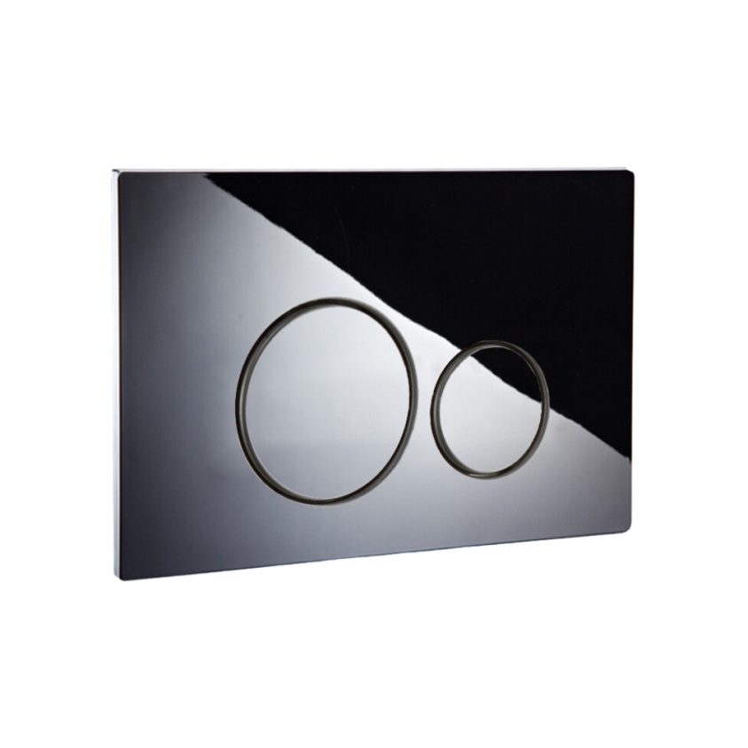 Product Cut out image of the Abacus Iso 2S Polished Stainless Steel Flush Plate